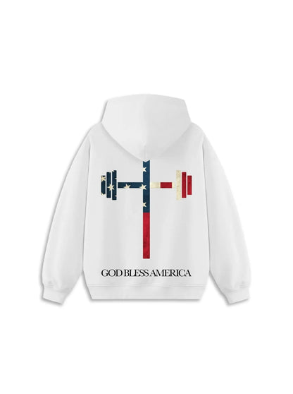 God Bless America Hoodie - Liberty Flag & Specialty