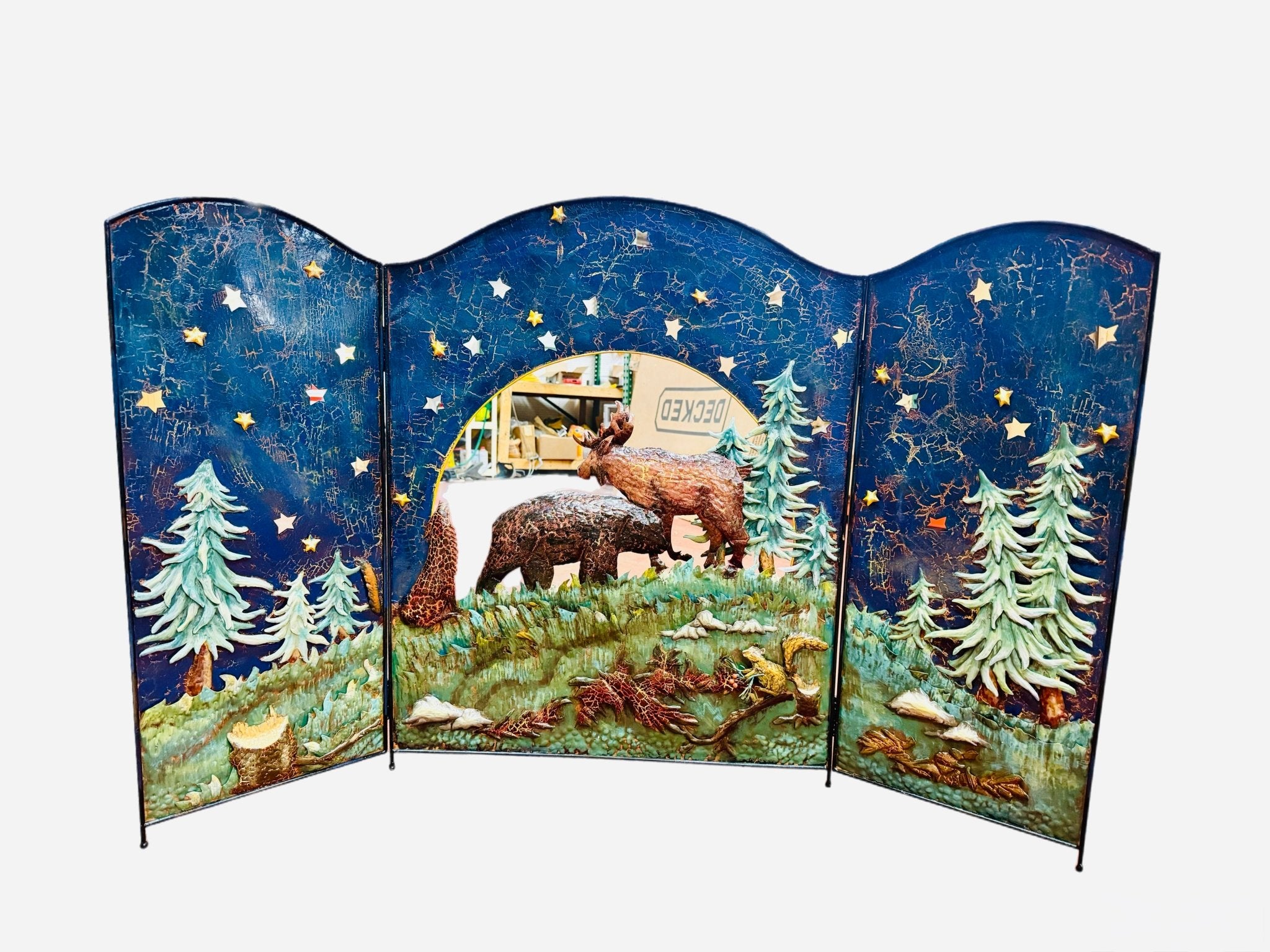 Moose Fire Place Cover - Liberty Flag & Specialty