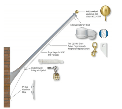 Outrigger Wall Flagpole - Liberty Flag & Specialty