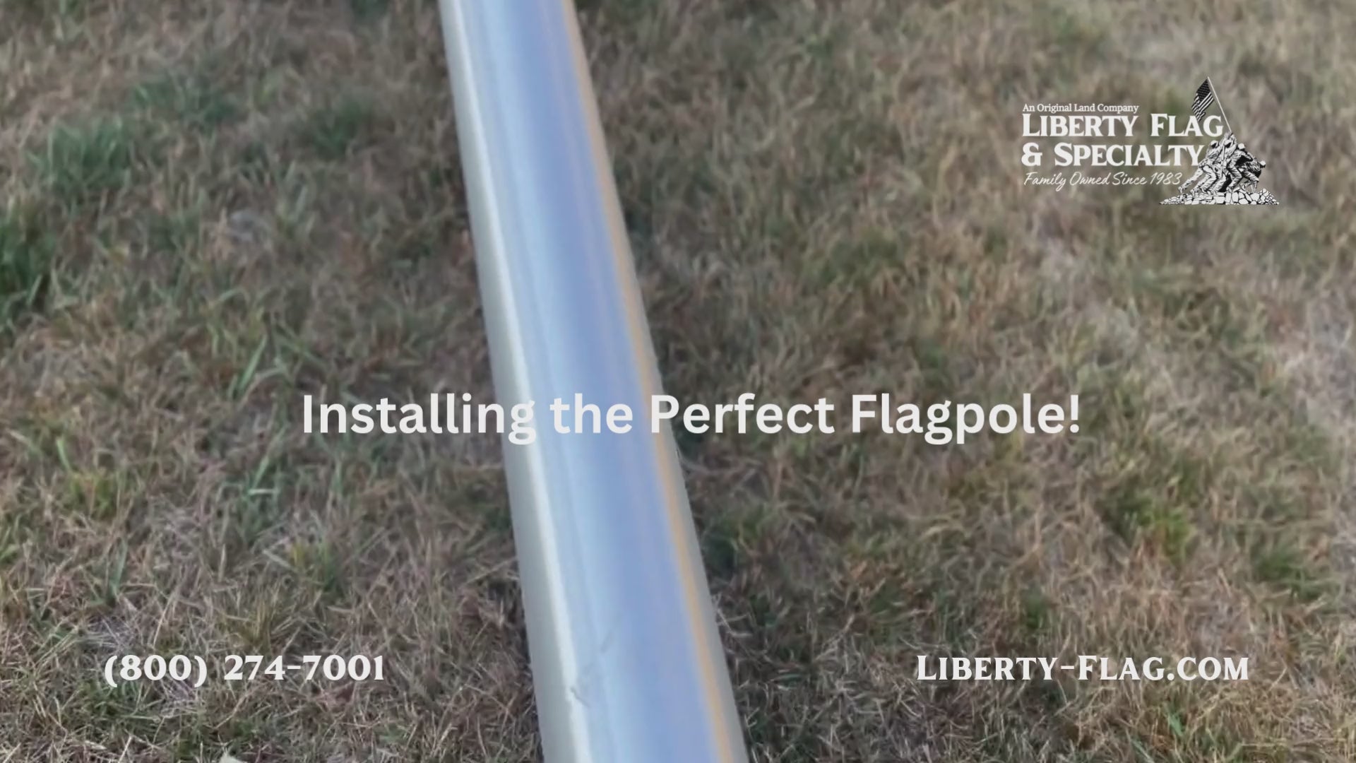 Load video: A video showing the process of a professional flagpole installation in Sturgeon Bay, featuring the team setting up the pole, securing it in place, and raising the flag.