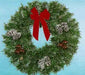 3' Building Front Natural Garland Wreath with Bow - Liberty Flag & Specialty