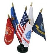 4" x 6" Armed Forces Set - Liberty Flag & Specialty