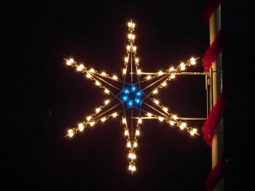 5' Silhouette Designer Snowflake - Liberty Flag & Specialty