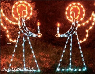 6' Pair of Angels - C7 bulbs - Liberty Flag & Specialty