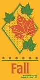 60" x 30" Sunbrella Street Banner - Fall Leaves - Liberty Flag & Specialty