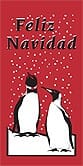 60" x 30" Sunbrella Street Banner - Feliz Navidad Penguins - Liberty Flag & Specialty