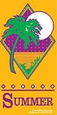 60" x 30" Sunbrella Street Banner - Summer Palm Tree - Liberty Flag & Specialty