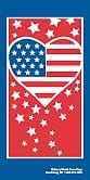 60" x 30" Sunbrella Street Banner - US Heart - Liberty Flag & Specialty