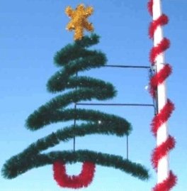 7' Garland Zig Zag Tree Pole Mount - Liberty Flag & Specialty