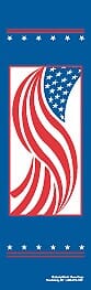 96" x 30" Sunbrella Street Banner - Spiral US Flag - Liberty Flag & Specialty