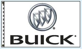 Buick Flag Liberty Flag & Specialty 2 1/2' x 3 1/2' Silver Logo 