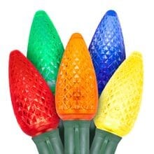 C9 LED Commercial Light Strings - Liberty Flag & Specialty