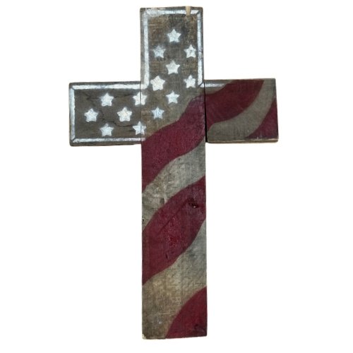 Cross Wood Sign - Liberty Flag & Specialty