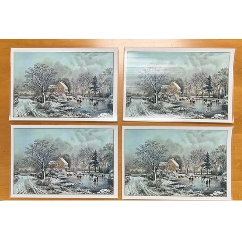 Currier & Ives Place Mats - Liberty Flag & Specialty