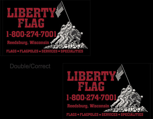 Custom 4-Color Digital Printed Nylon Flags - Liberty Flag & Specialty