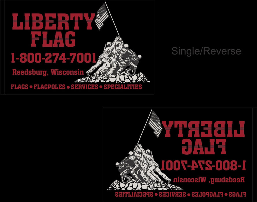 Custom 4-Color Digital Printed Nylon Flags - Liberty Flag & Specialty