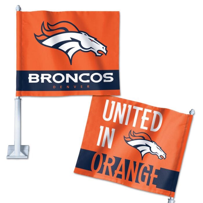 Denver Broncos Car Flag - Liberty Flag & Specialty
