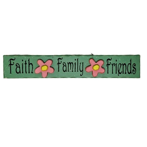 Faith Family Friends Wood Sign - Liberty Flag & Specialty