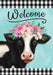 Floral Cow House Banner - Liberty Flag & Specialty