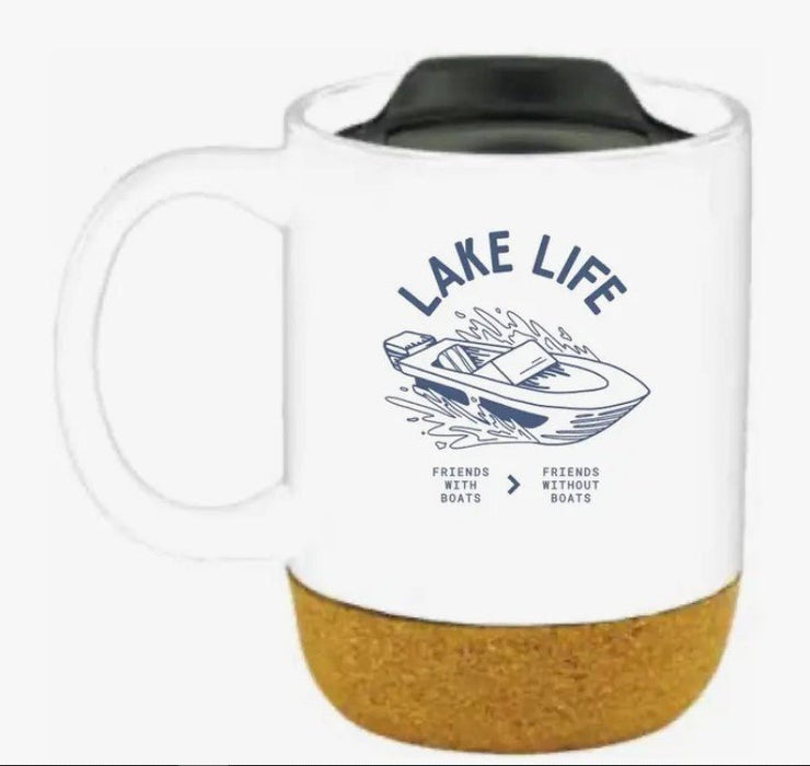 Friends with Boats Corky Coffee Mug - Liberty Flag & Specialty
