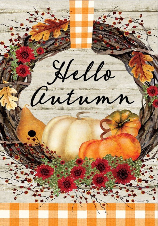 Hello Autumn House Banner - Liberty Flag & Specialty