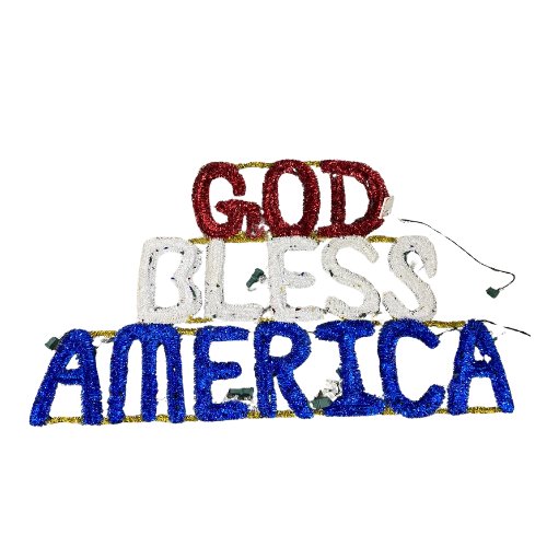 Light Up God Bless America garland sign - Liberty Flag & Specialty