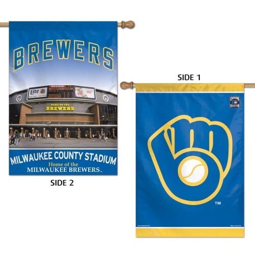 Milwaukee Brewers Double-Sided Banner - Liberty Flag & Specialty