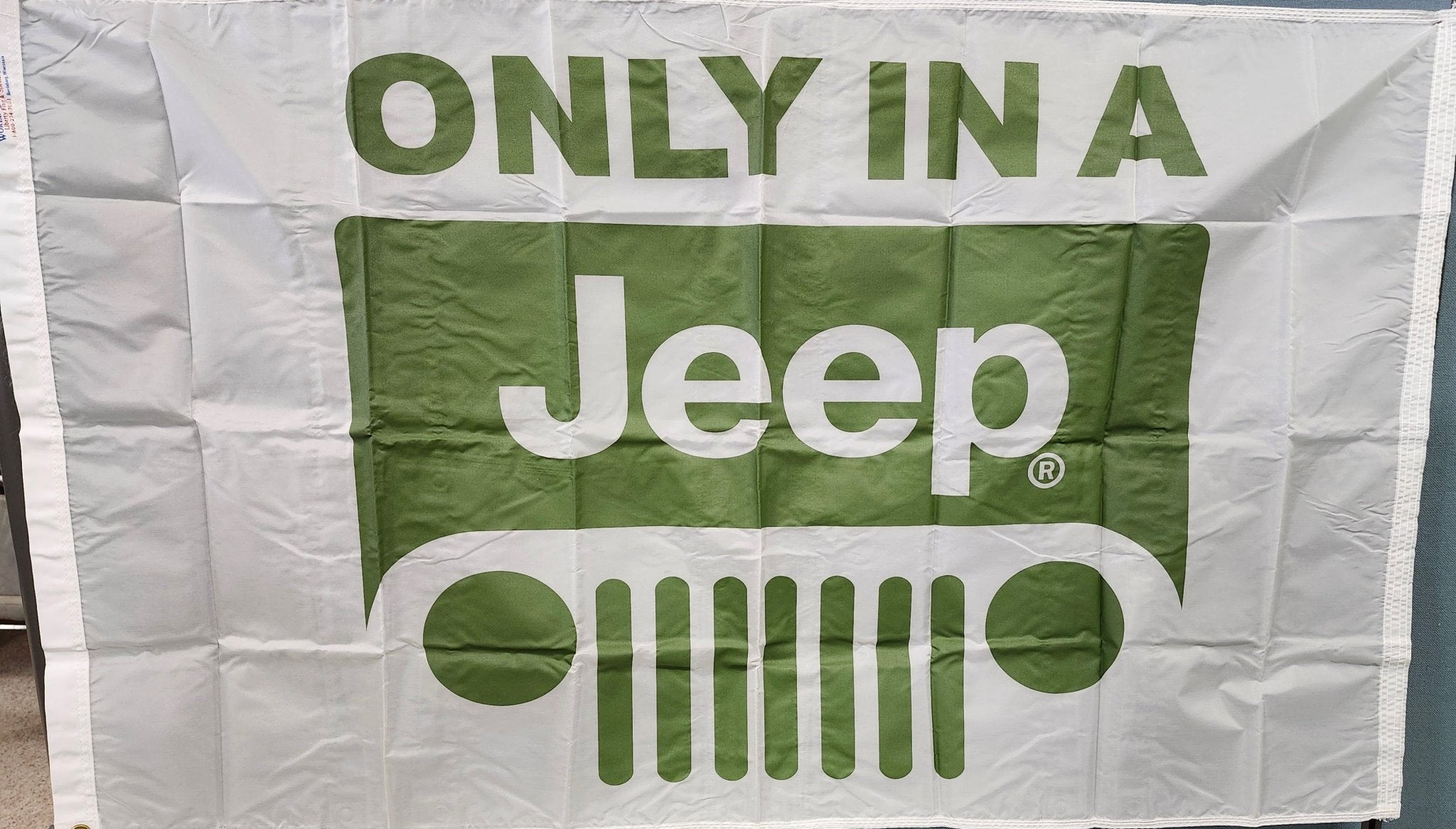 Only In A Jeep 3'x5' Flag - Liberty Flag & Specialty