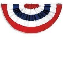 Patriotic Full Pleated Fan - Liberty Flag & Specialty