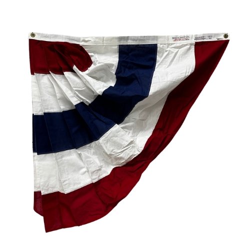 Patriotic Half Pleated Fan - Liberty Flag & Specialty