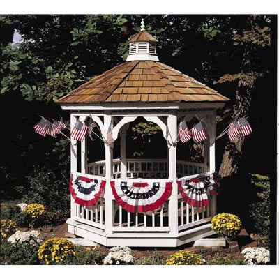 Patriotic Half Pleated Fan - Liberty Flag & Specialty