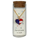Patriotic Heart Charm Necklace - Liberty Flag & Specialty