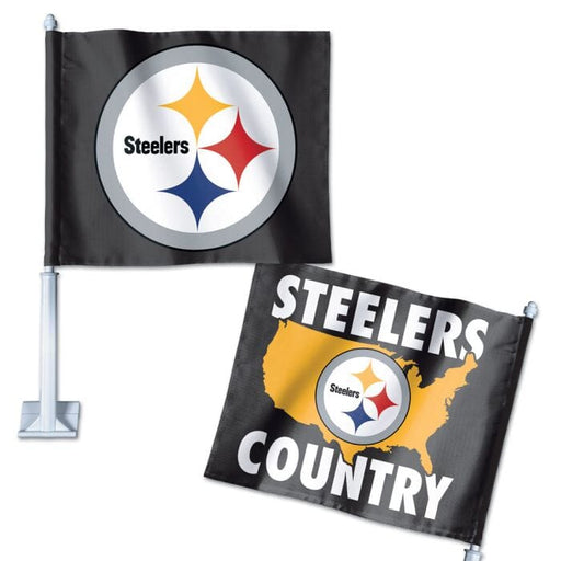 Pittsburg Steelers Car Flag - Liberty Flag & Specialty