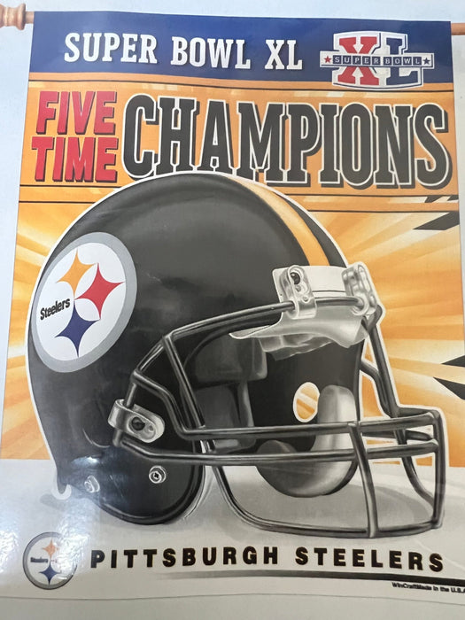 Pittsburgh Steelers Five Time Champions - Liberty Flag & Specialty