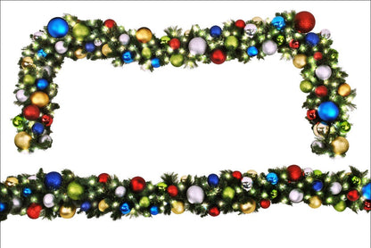 Pre-Decorated 9' Garland Swag - Liberty Flag & Specialty
