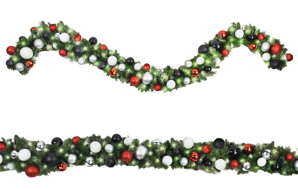 Pre-Decorated 9' Garland Swag - Liberty Flag & Specialty