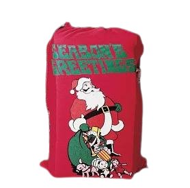 Season's Greeting Santa Drawstring Bag - Liberty Flag & Specialty