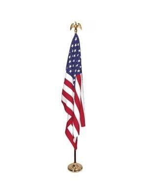 US Flag Set- with 9' Flagpole - Liberty Flag & Specialty