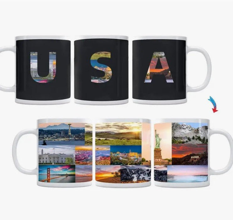 USA Color Changing Coffee Mug - Liberty Flag & Specialty