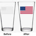 USA Color Changing Pint Glass - Liberty Flag & Specialty