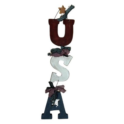 U.S.A. Letters Wood Sign - Liberty Flag & Specialty