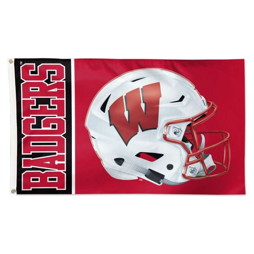 Wisconsin Badgers Helmet Flag - Liberty Flag & Specialty