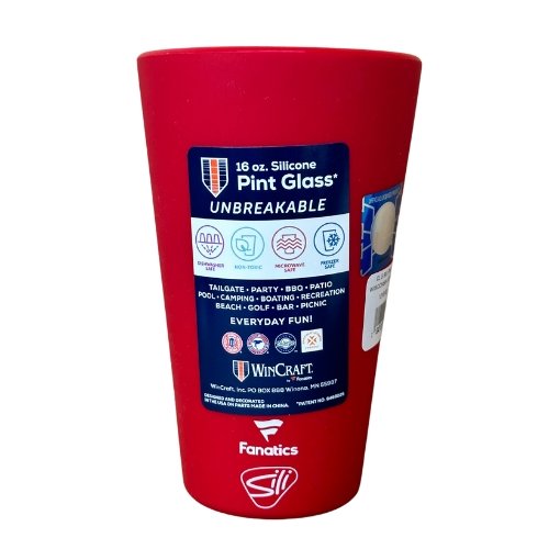 Wisconsin Badgers Silicone Pint Glass - Liberty Flag & Specialty