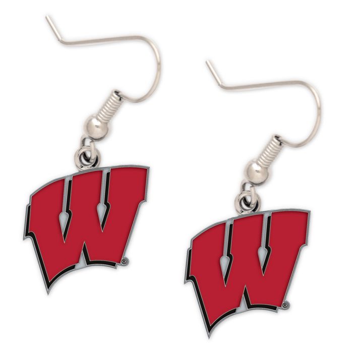 Wisconsin Badgers- W Earrings - Liberty Flag & Specialty